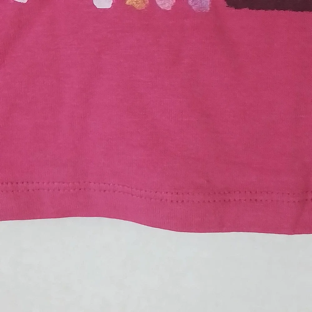 OshKosh Long Sleeve Cotton T-Shirt Girl's‎ Size 14 Pink w/ Graphic